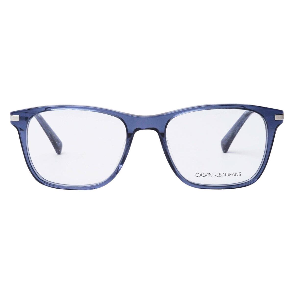 Calvin Klein CKJ18705 Eyeglasses Crystal Navy Rectangle 51mm - Frame: Crystal Navy, Lens: Demo