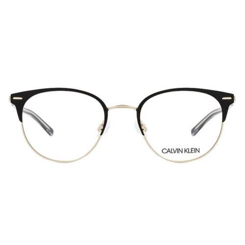 Calvin Klein CK21303 001 Eyeglasses Women Satin Black Round 49mm 022