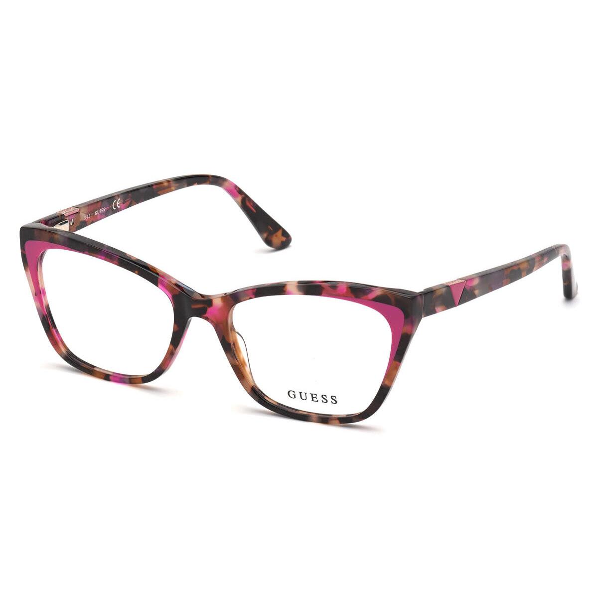 Guess GU2811 Eyeglasses Women Pink Other Square 54mm