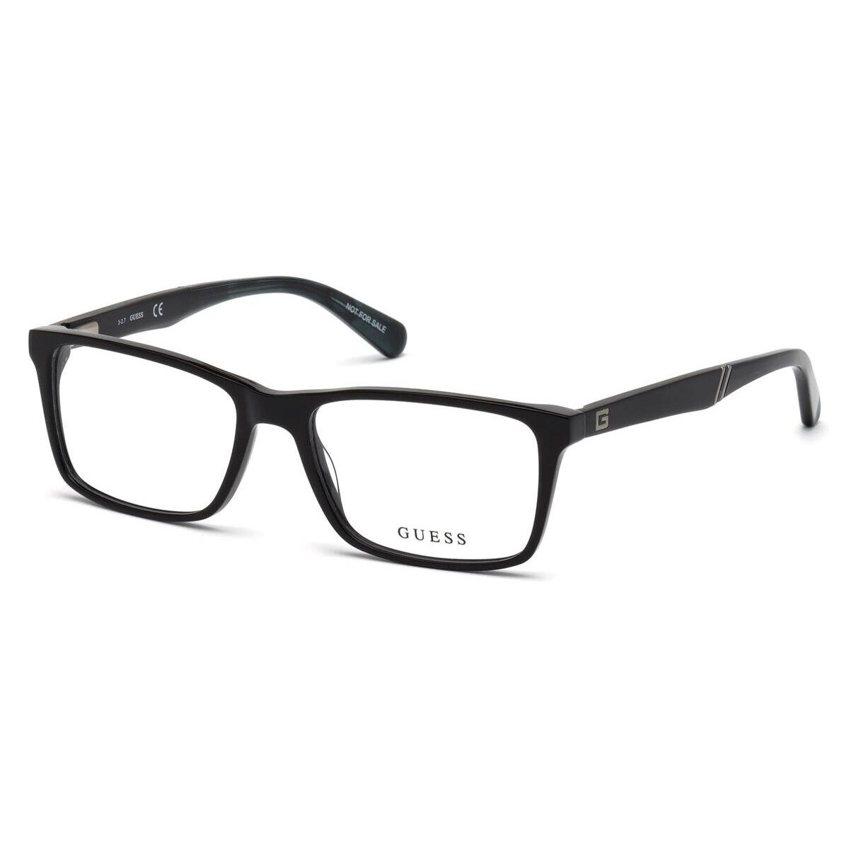 Guess GU1954 Eyeglasses Men Shiny Black Rectangle 53mm