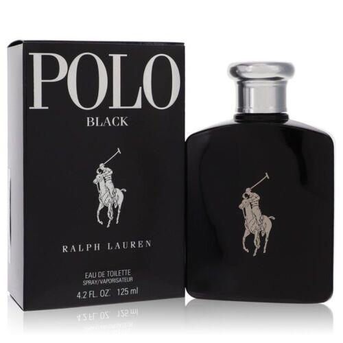 Polo Black Eau De Toilette Spray By Ralph Lauren 4.2oz For Men