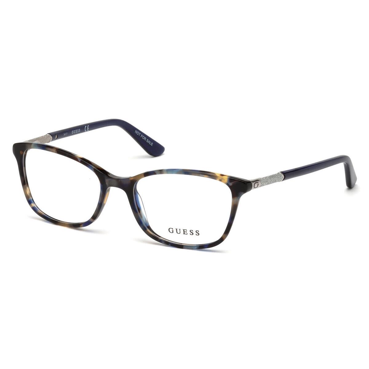 Guess GU2658 Eyeglasses Women Blue Other Rectangle 52mm