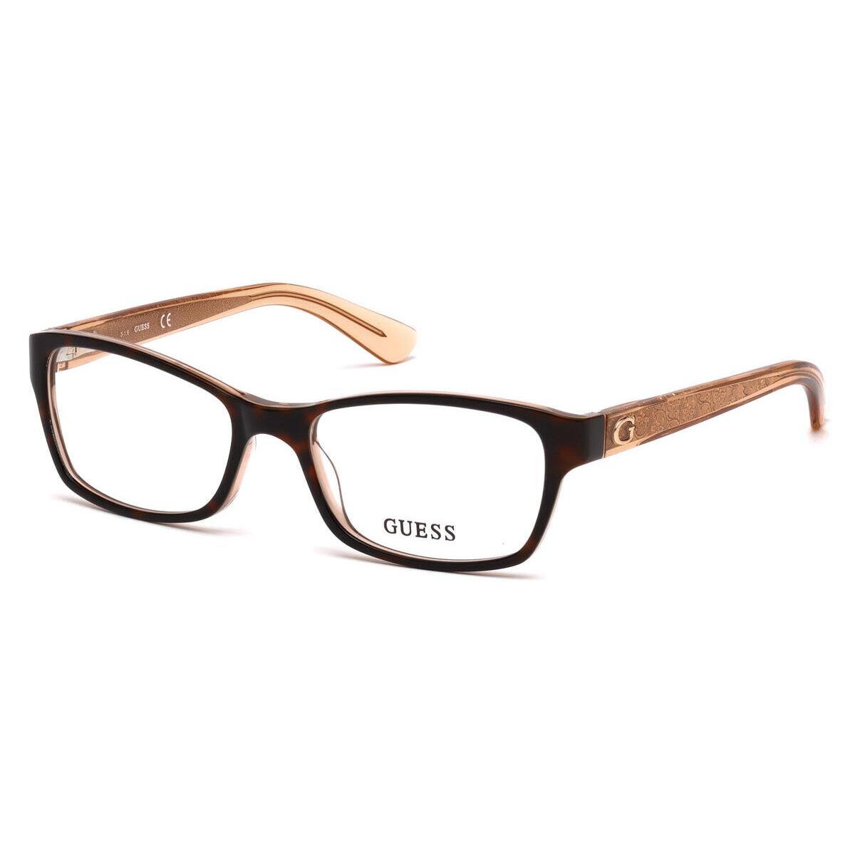 Guess GU2591 Eyeglasses Women Havana Other Geometric 50mm