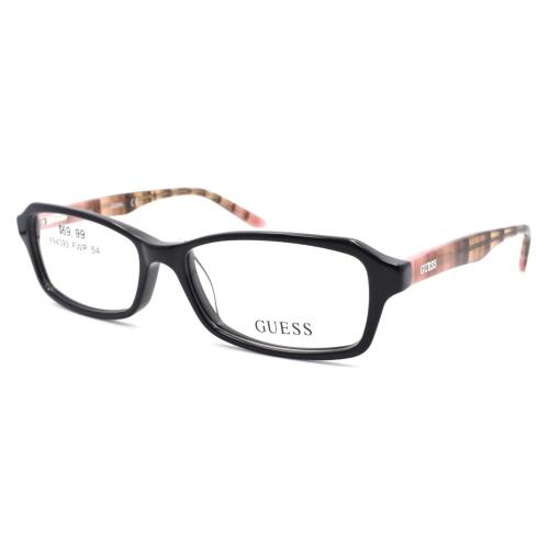 Guess GU2458 Blk Women`s Eyeglasses Frames 54-15-135 Black - Black Frame