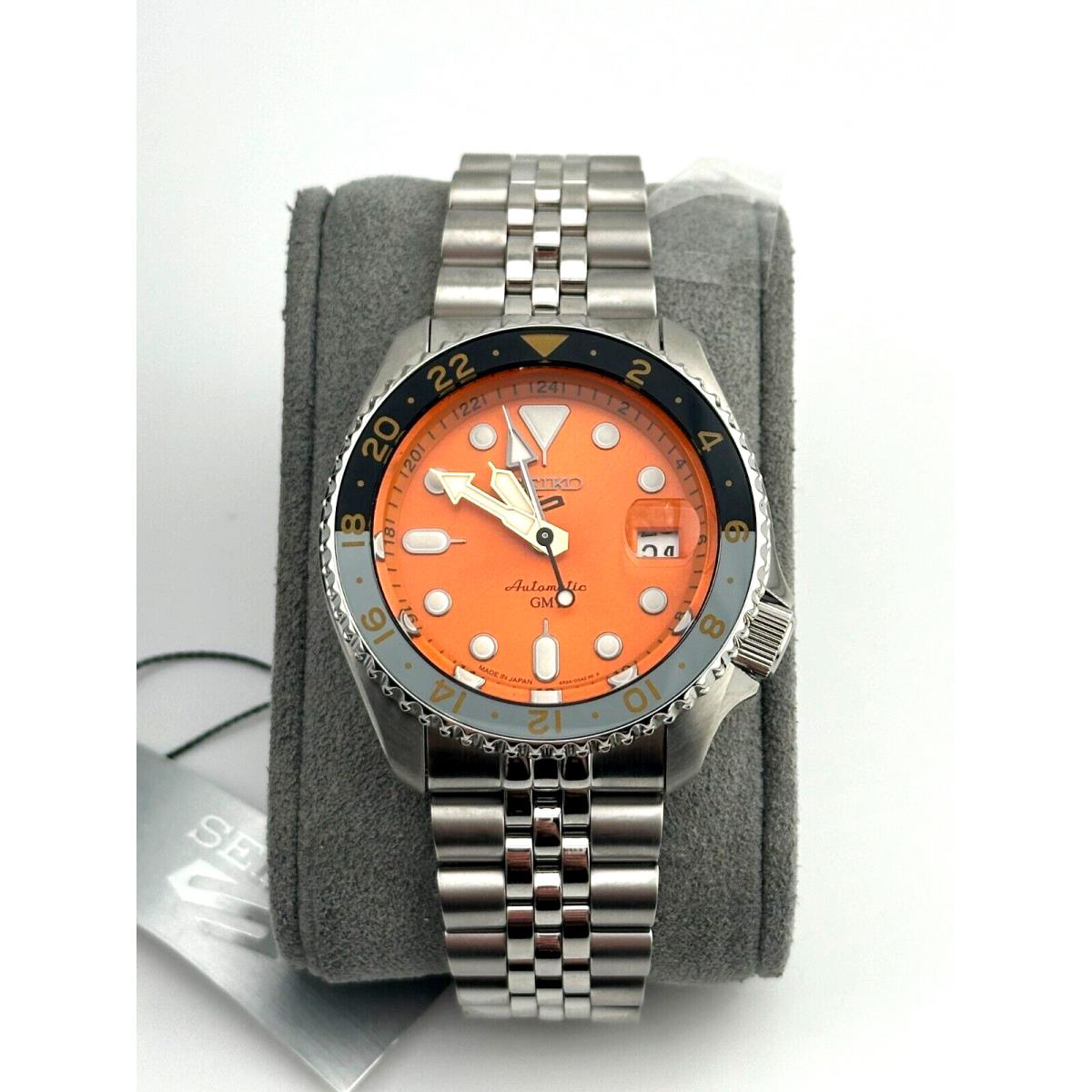 Seiko 5 Sports SSK005 Skx Sports Gmt Series Orange Watch