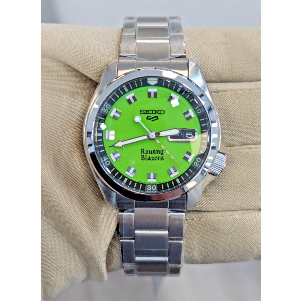 Seiko 5 Rowing Blazers Limited Edition Green Dial Automatic 40mm Watch SRPJ59