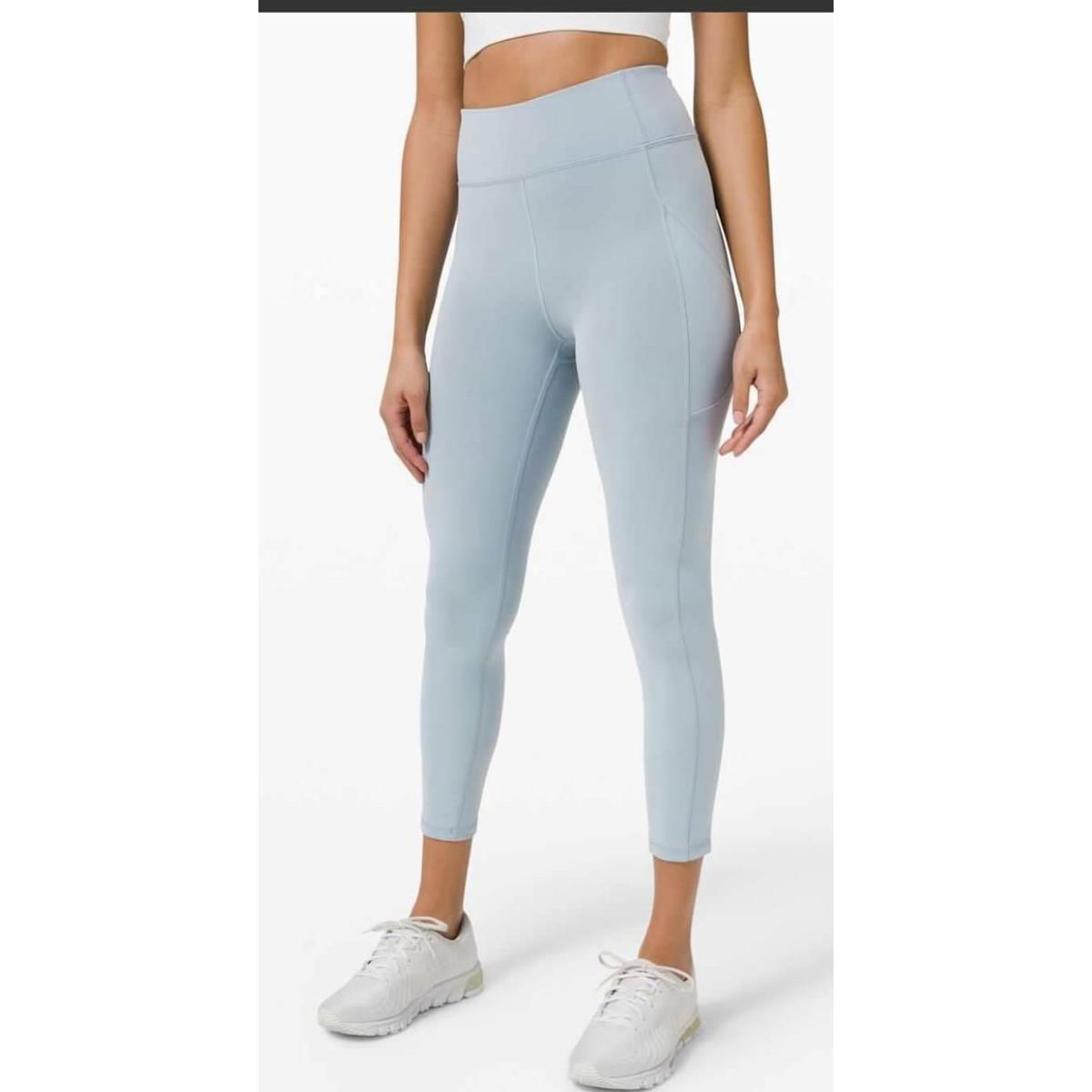 Lululemon Chambray Blue Gray Invigorate High-rise Tight Legging 25 10