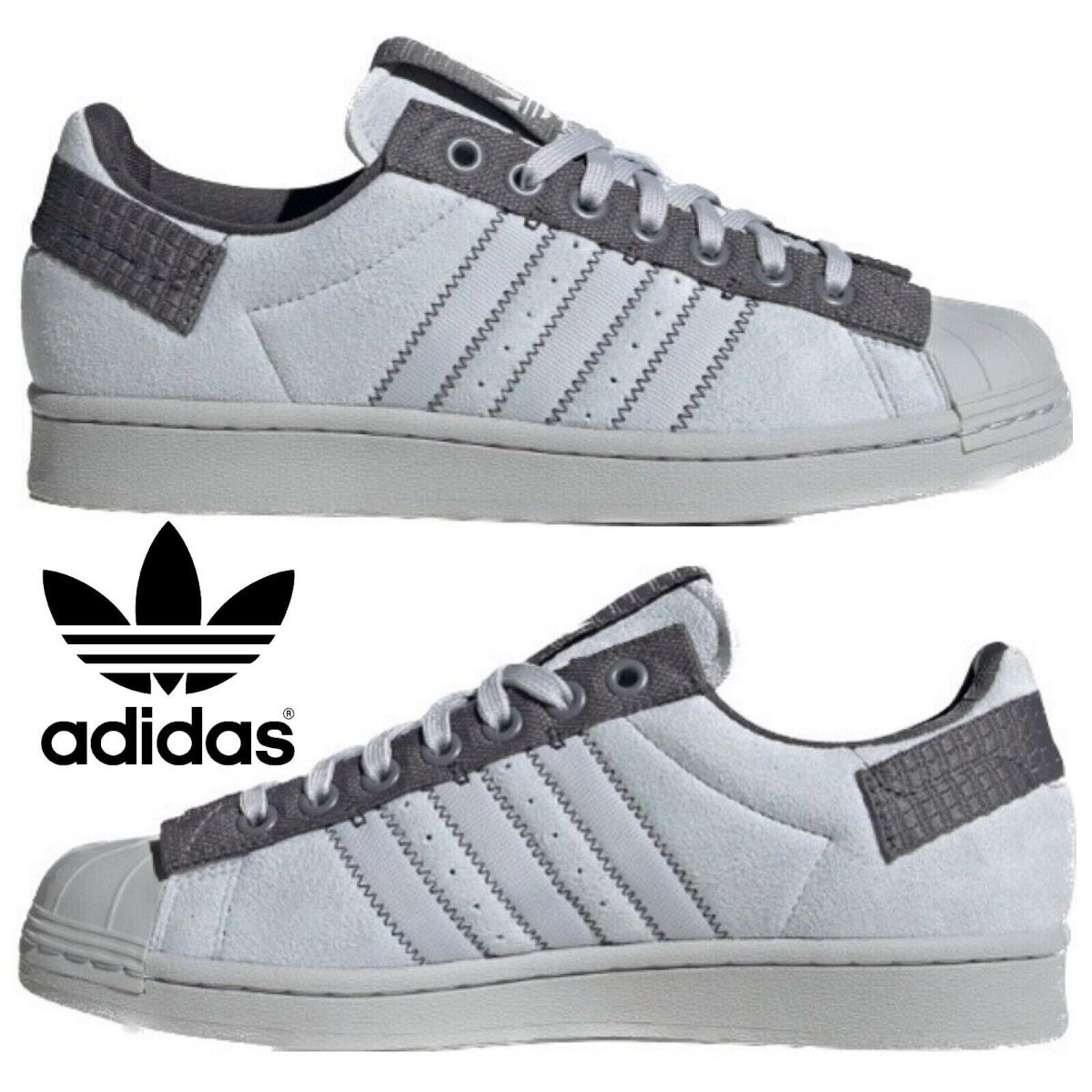 Adidas Superstar Parley Lifestyle Men`s Sneakers Comfort Sport Casual Shoes Grey