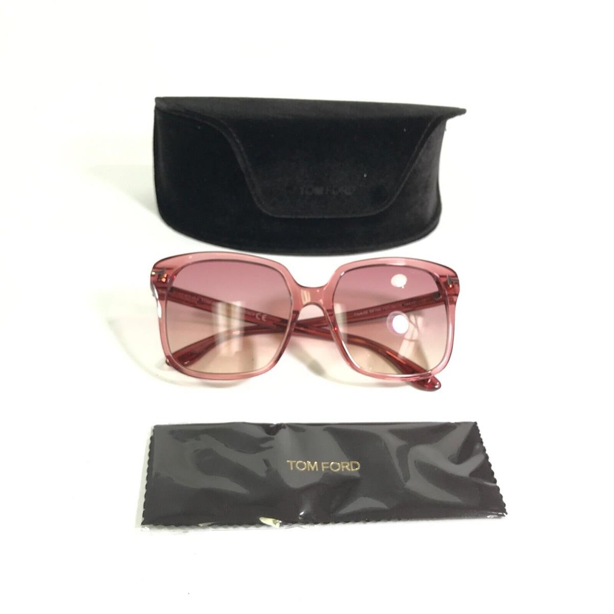 Tom Ford Sunglasses Faye-02 TF788 72T Clear Pink Square Cat Eye Frames 140  - Tom Ford sunglasses - 050701154373 | Fash Brands