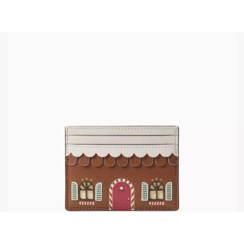 New Kate Spade Gingerbread Small Slim Card Holder - 