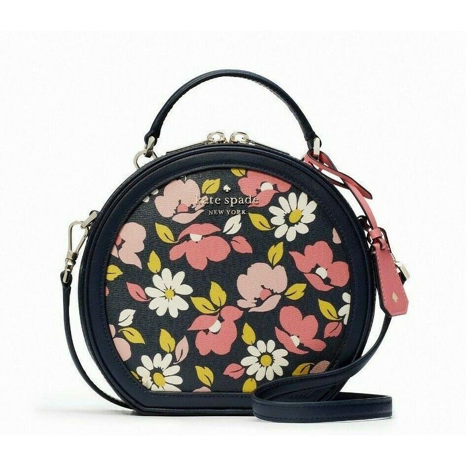 New Kate Spade Traveler Road Trip Floral Print Crossbody Blue Multi