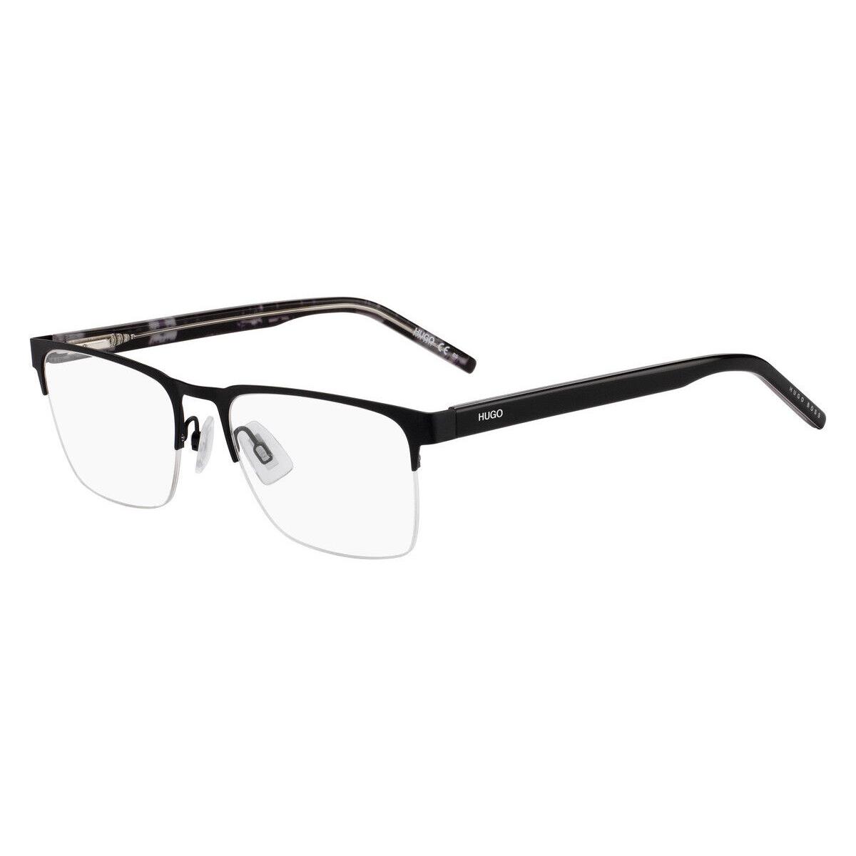 Hugo Boss 1076 Eyeglasses Men 0003 Matte Black Rectangle 56mm