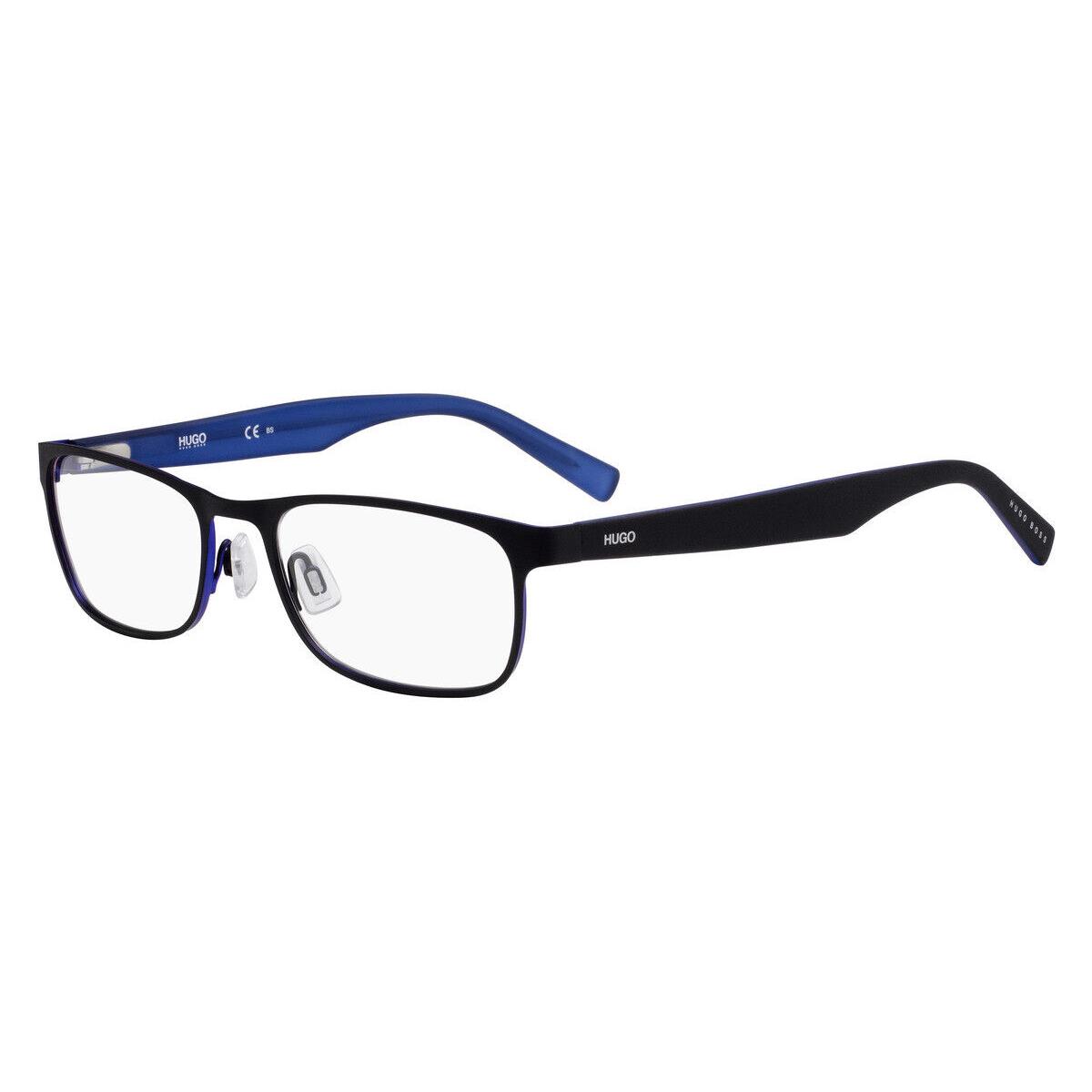 Hugo Boss 0209 Eyeglasses 00VK Matte Black Blue 54mm