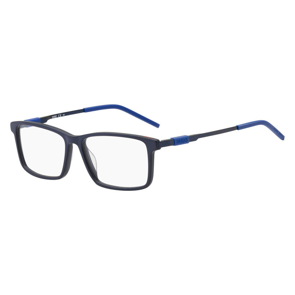 Hugo Boss 1102 Eyeglasses Men 0FLL Matte Blue Square 54mm - 0FLL Matte Blue Frame, Demo Lens, 0FLL Code