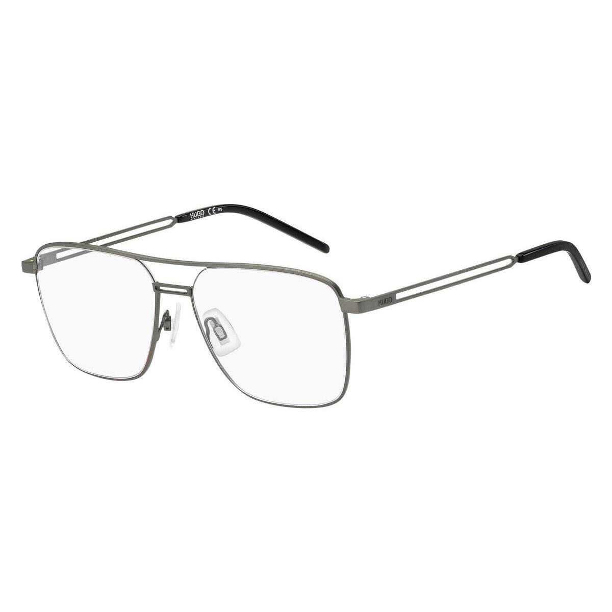 Hugo Boss 1145 Eyeglasses 0SVK Semi Matte Ruthenium Black 56