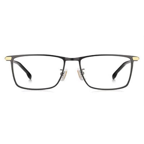 Hugo Boss 1226/F Eyeglasses Men 0I46 Black Gold Rectangle 56
