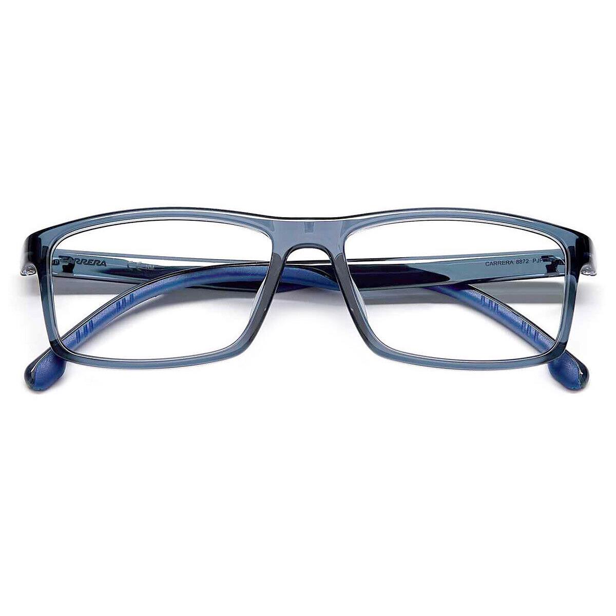 Carrera 8872 Eyeglasses Men Blue Rectangle 55mm