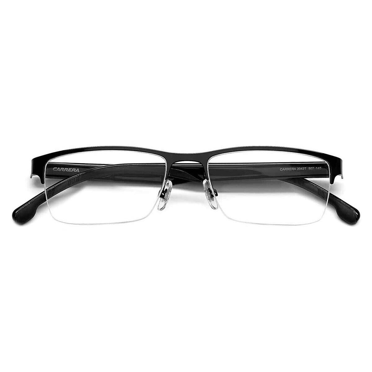 Carrera 2042T Eyeglasses Kids Black Rectangle 53mm