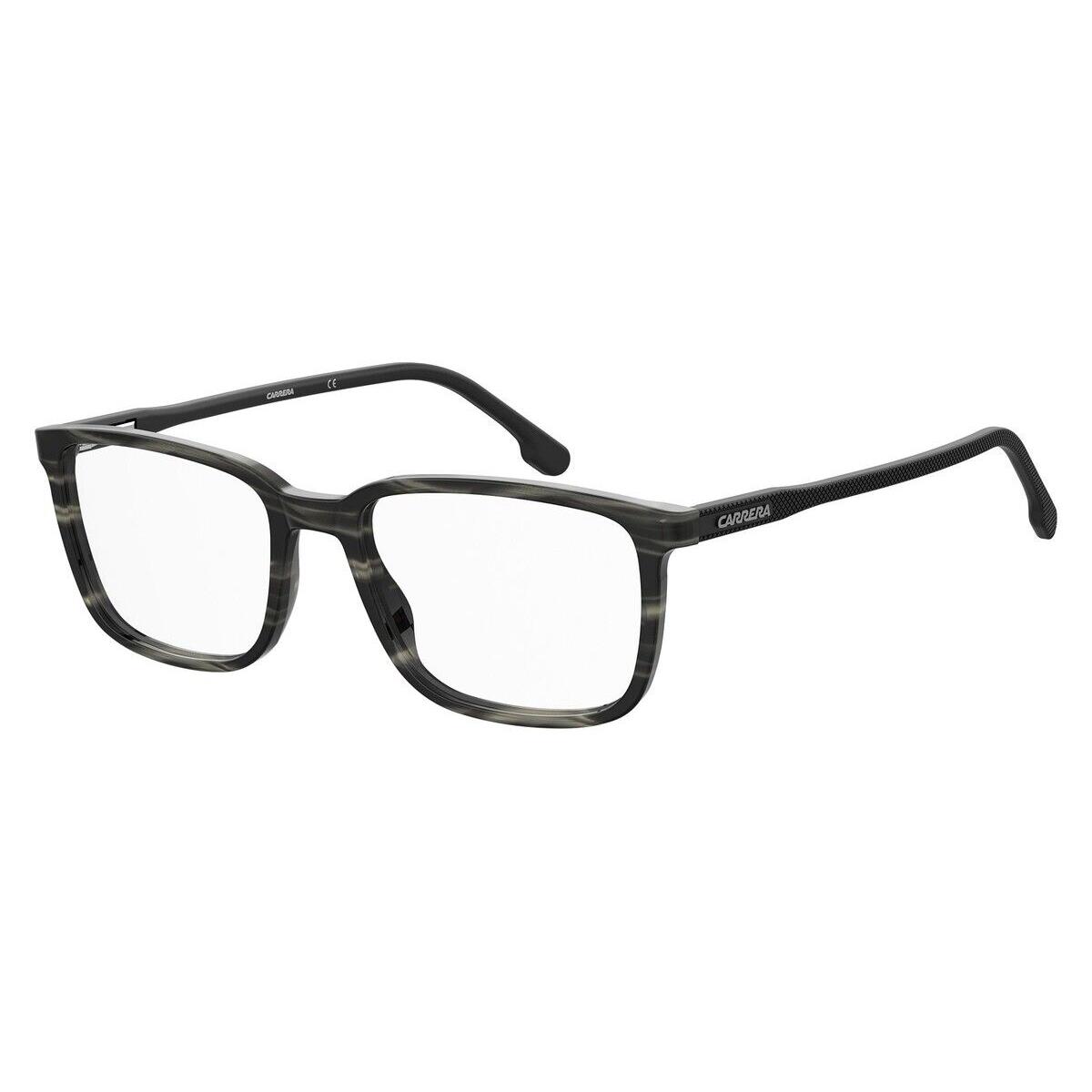 Carrera 254 Eyeglasses Men Gray Horn Rectangle 56mm