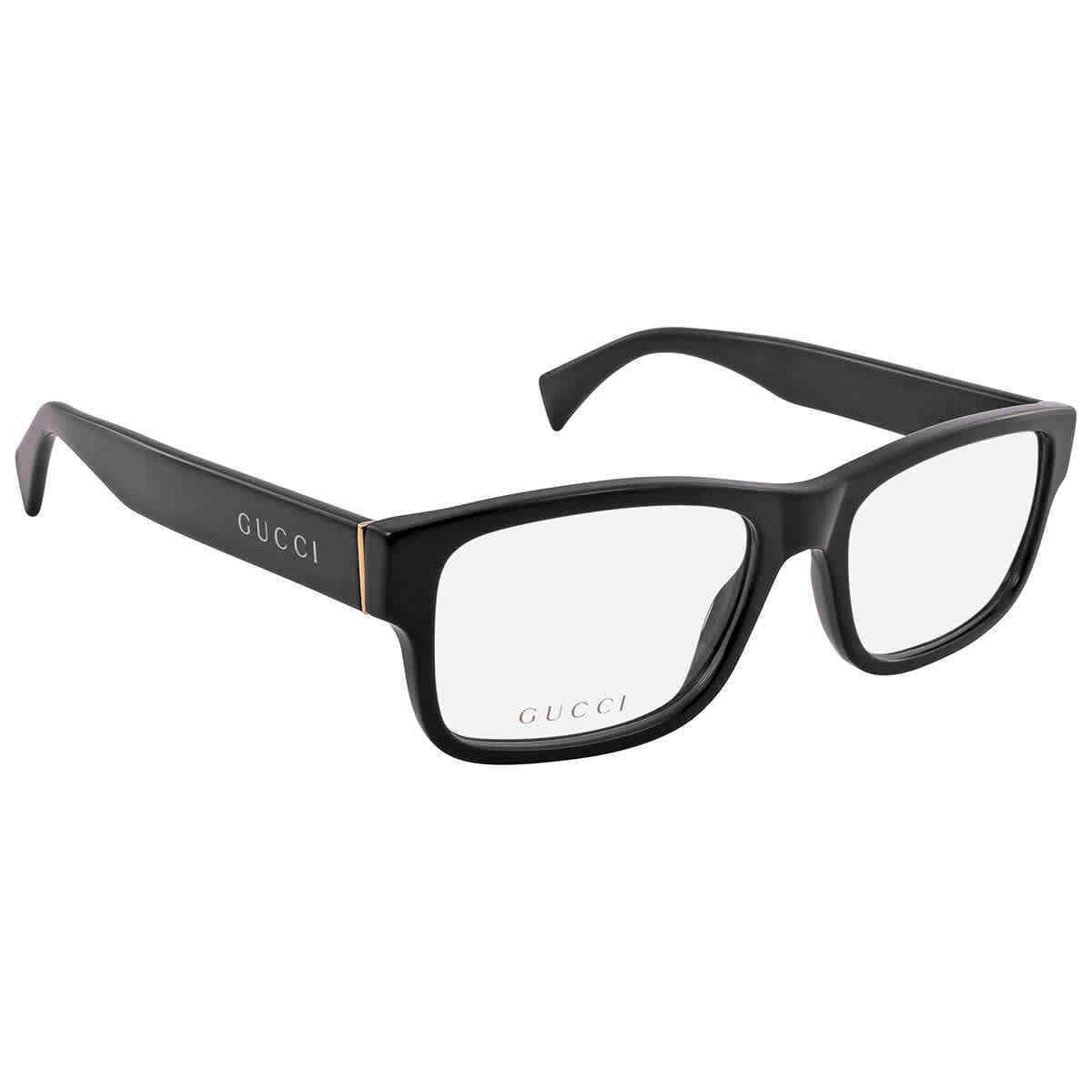 Gucci Demo Rectangular Men`s Eyeglasses GG1141O 001 56 GG1141O 001 56