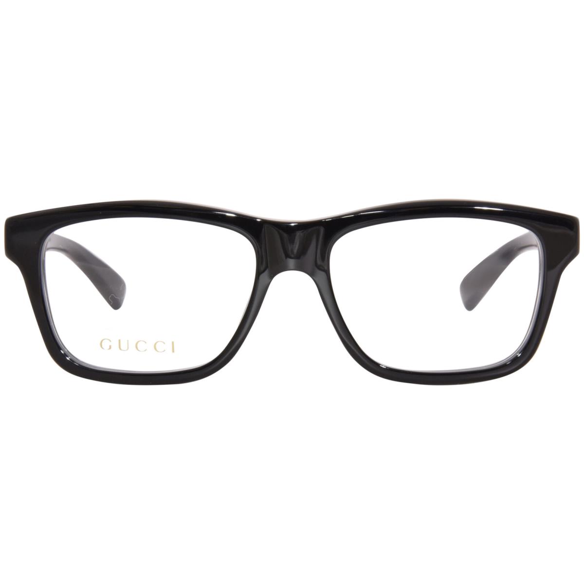Gucci GG1177O 001 Eyeglasses Frame Men`s Black Full Rim Rectangle Shape 53mm