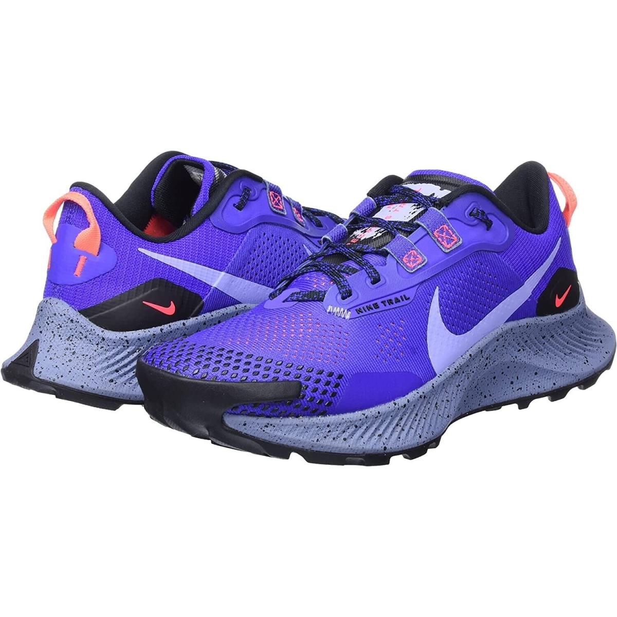 Nike Pegasus Trail 3 Women`s Size 9 - Running Workout Training Shoes Purple Blue
