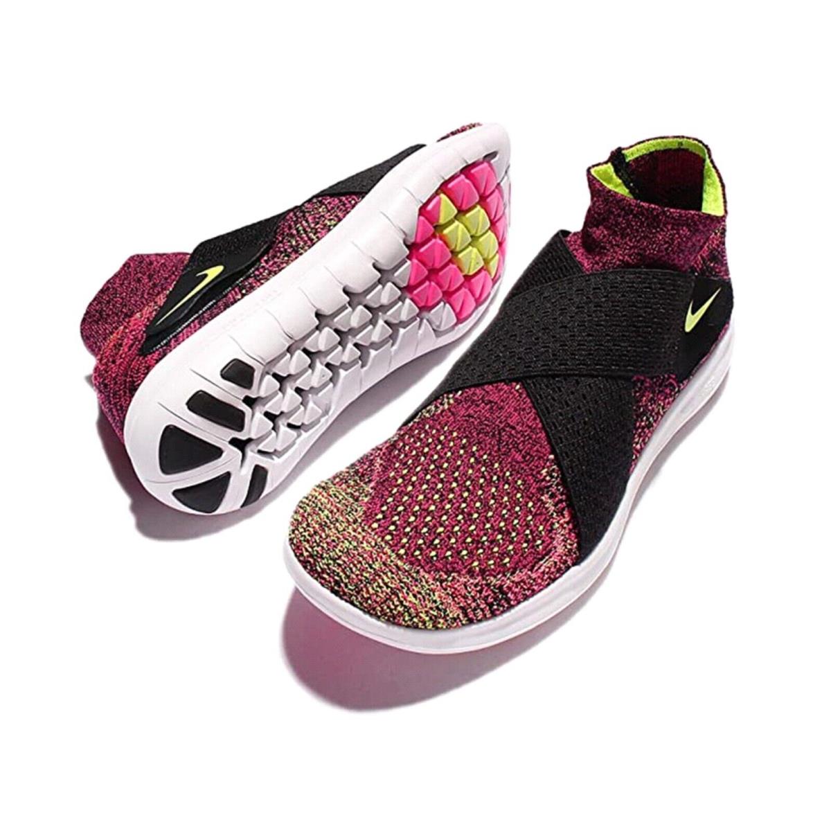 Nike shoes Free Motion - Black/Volt-Racer Pink/White 1