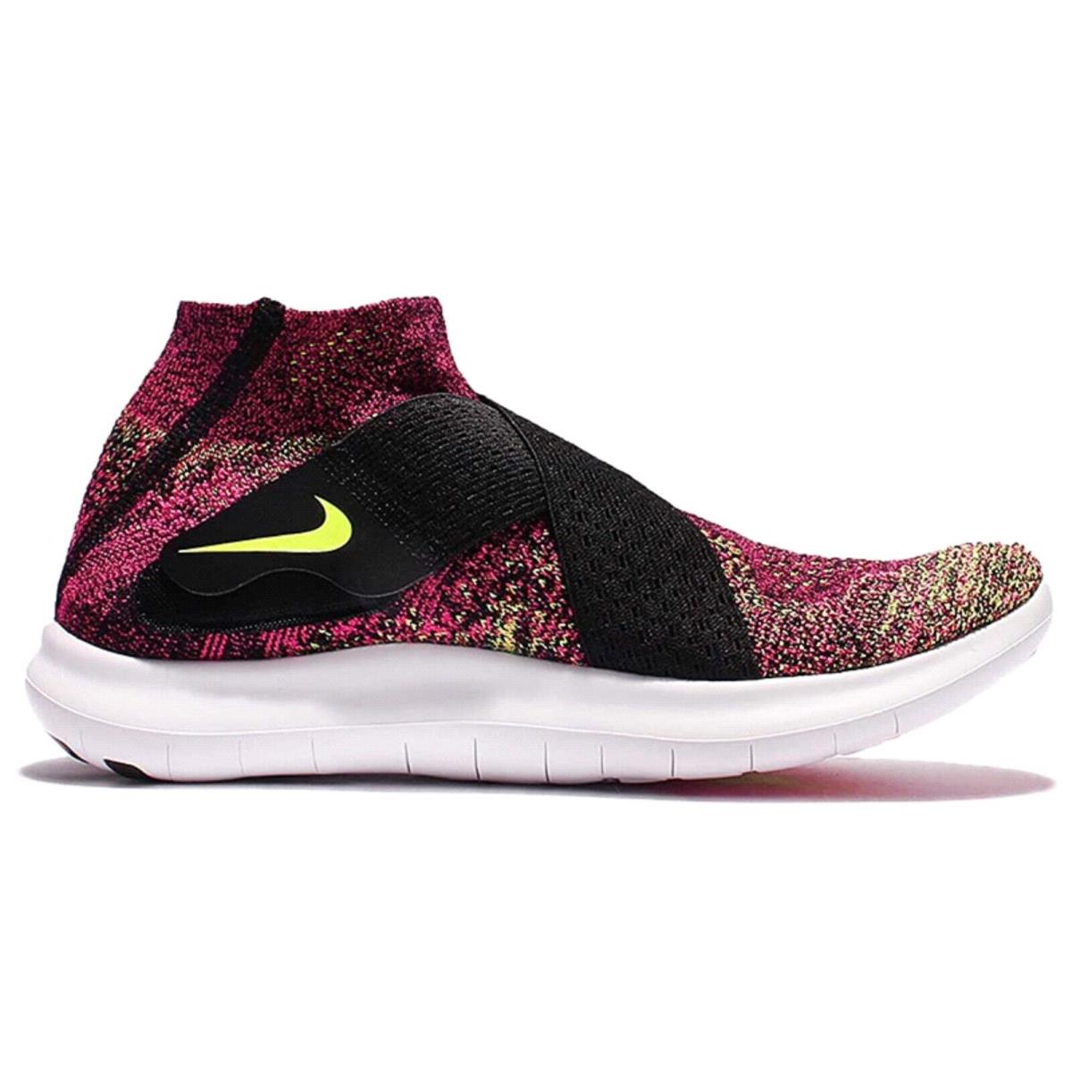 Nike shoes Free Motion - Black/Volt-Racer Pink/White 2