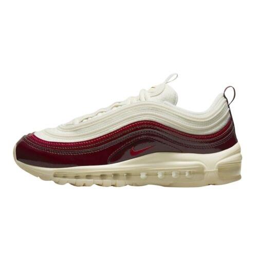 Nike Air Max 97 Dark Beetroot Red White Womens 8 Mens 6.5 Shoes Sneakers
