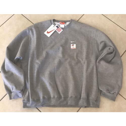 Nike Made In The Usa Crewneck Sweatshirt Men`s sz M Grey CQ4004-063