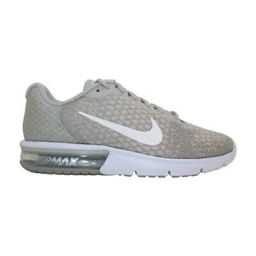 Nike Womens Air Max Sequent 2 Low Top Lace Up Running Sneaker Grey Size 8.5
