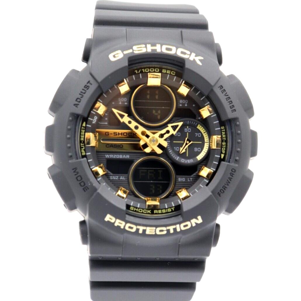 Casio G-shock Digital/analog Mid-size Black Gold Watch 45mm GMAS140M-1A