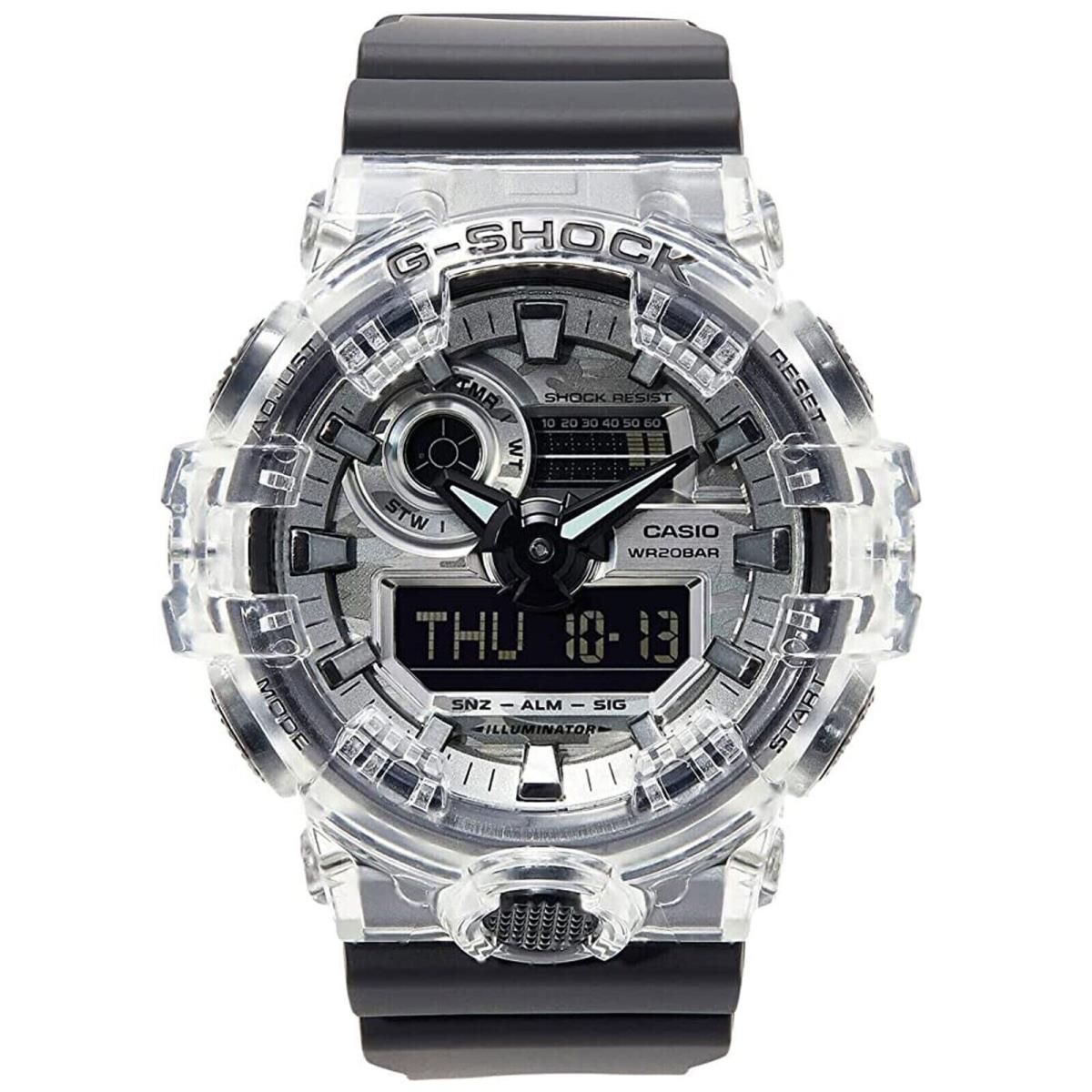 Casio G-shock GA700SKC Analog Digital Resin Clear/black Watch GA700SKC-1A