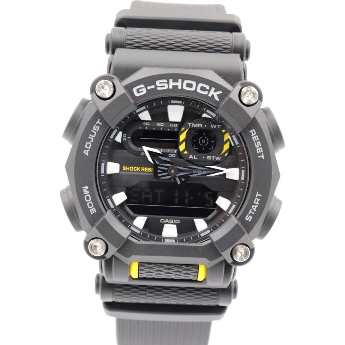 Casio G-shock Heavy-duty Black Chrono Analog-digital Watch 50mm GA900-1A