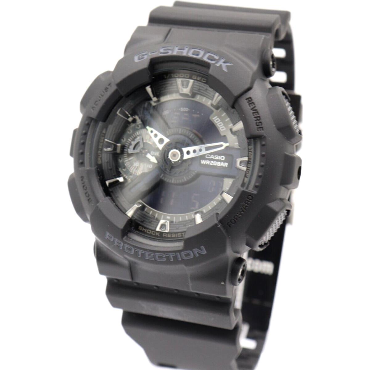 Casio G-shock Matte Black Chrono Digital-analog Men Watch 50mm GA110-1B