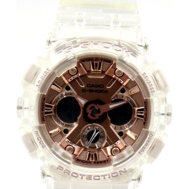 Casio G-shock Mid-size Chrono Transparent Watch 45mm GMAS120SR-7A