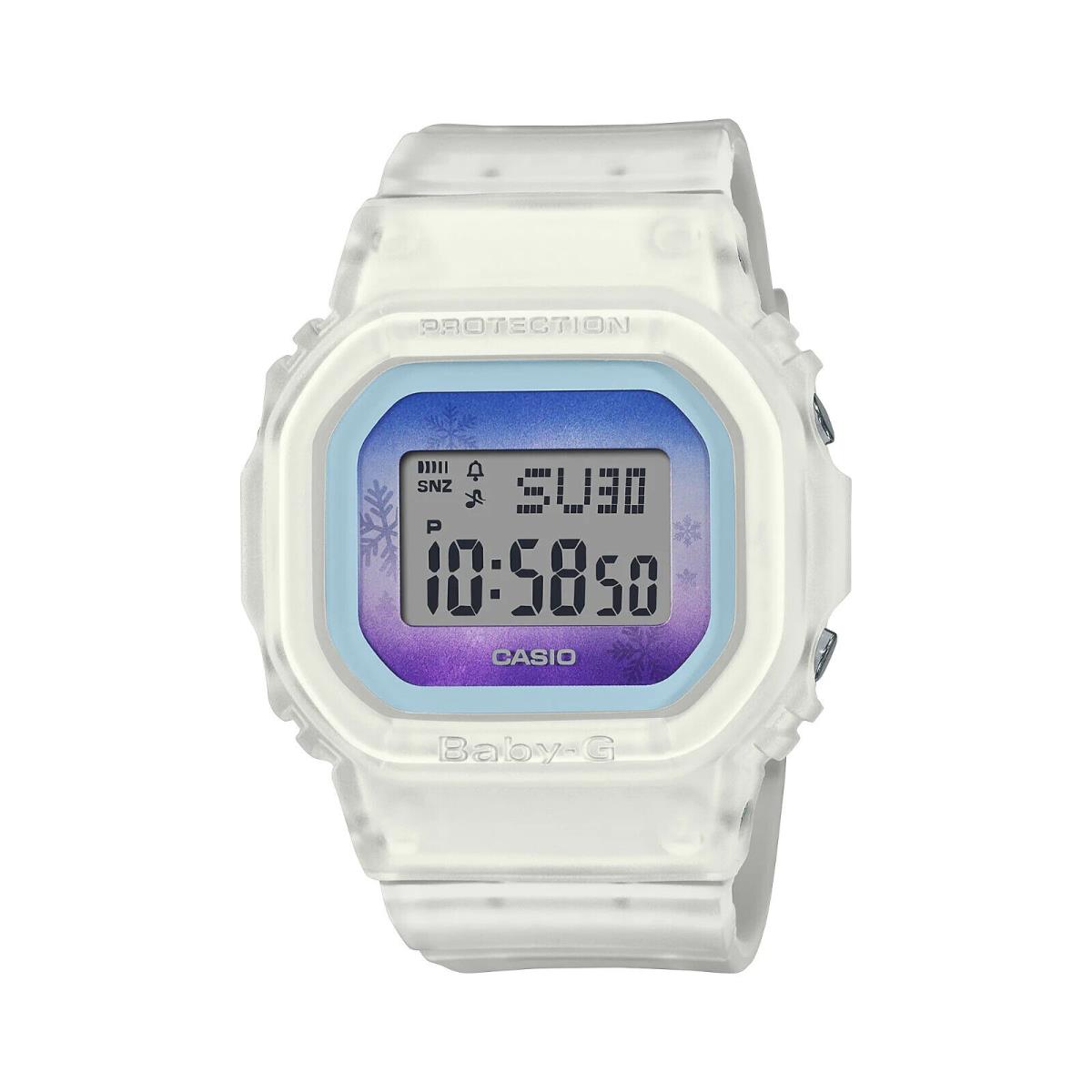 Casio Baby-g Winter Sky Series Translucent White Resin Band Watch BGD560WL-7D