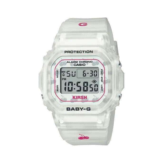 Casio Baby-g Kirsh Collaboration White Semi-transparent Resin Band BGD565KRS-7D