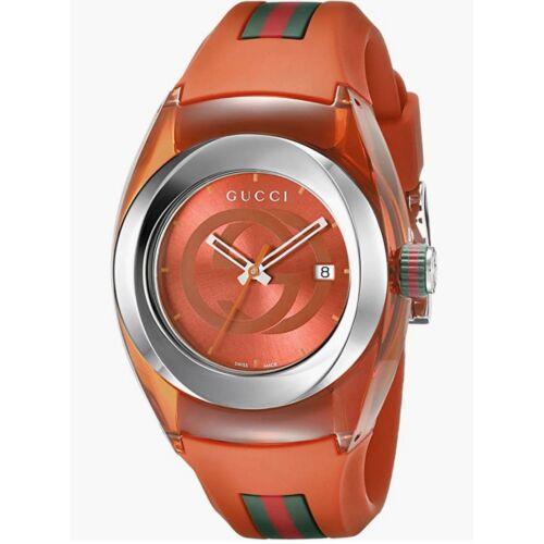 Gucci YA137311 Women`s Sync YA137311 Orange Dial Quartz Watch - Orange Dial, Orange Band