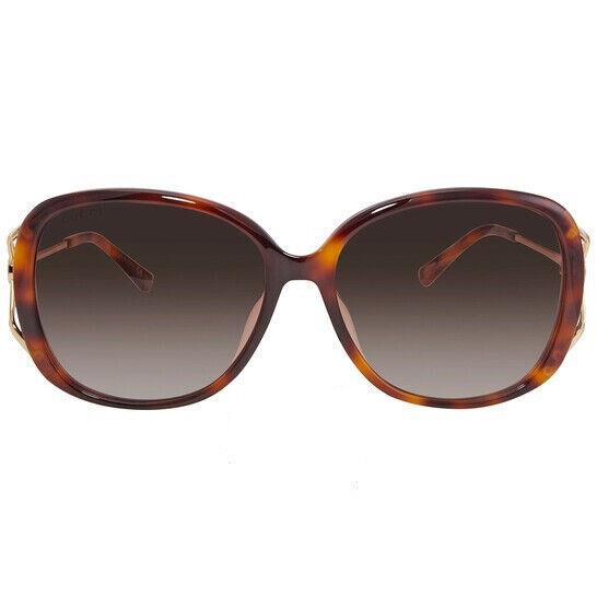 Gucci GG0649SK 004 Women`s Havana Gold / Brown Gradient Sunglasses