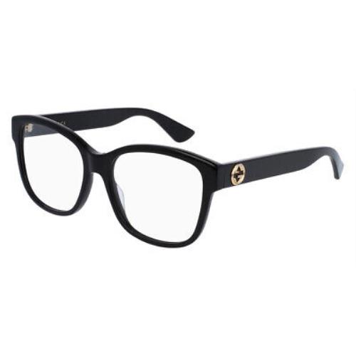 Gucci GG0038ON Eyeglasses Women Black Square 54mm