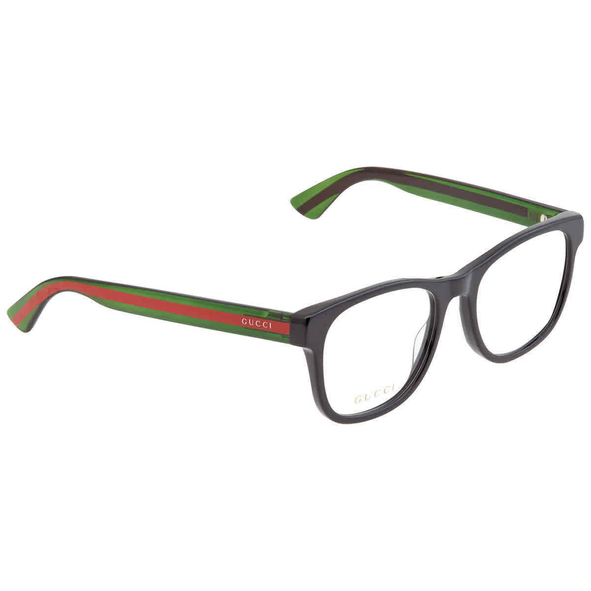 Gucci Demo Square Men`s Eyeglasses GG0004ON 002 53 GG0004ON 002 53