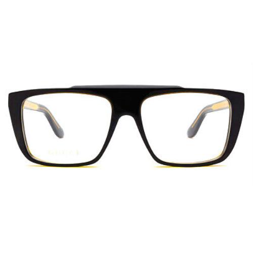 Gucci GG1040O Eyeglasses Men Black Square 56mm
