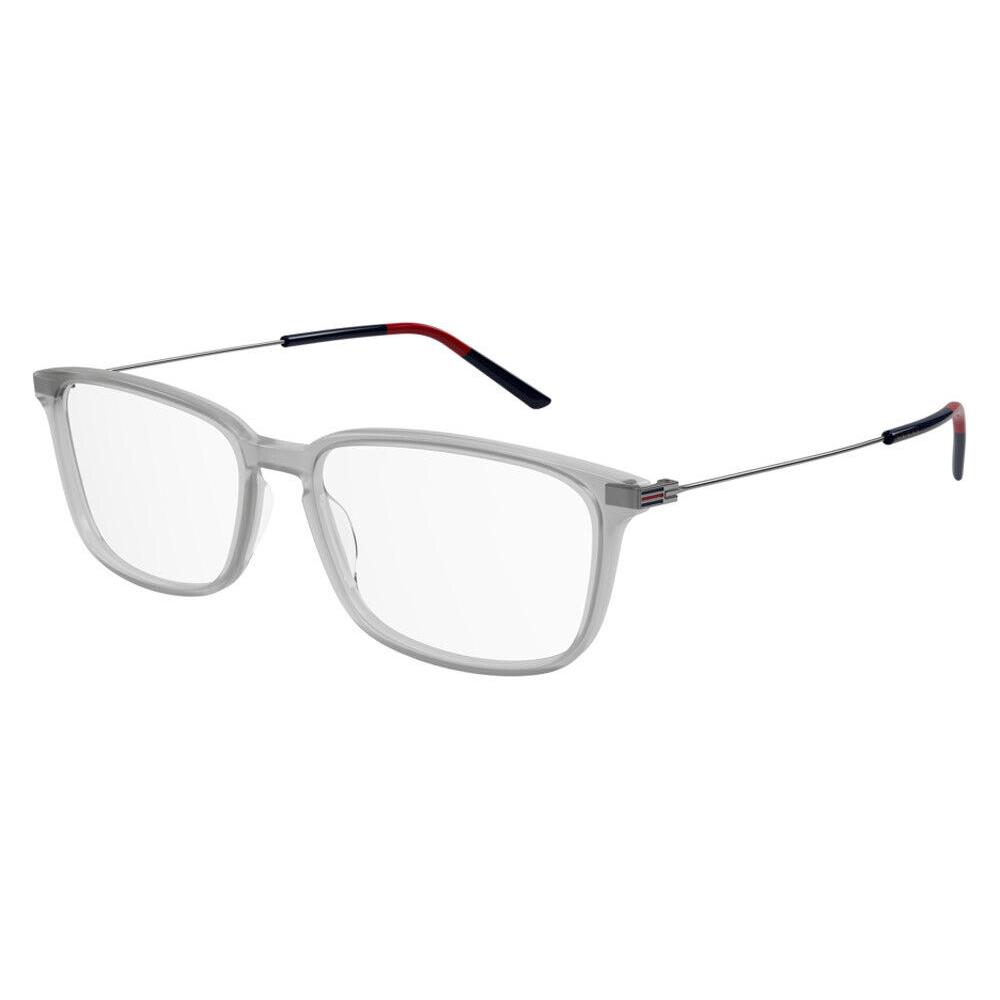 Gucci GG1056OA Eyeglasses Men Silver Rectangle 56mm