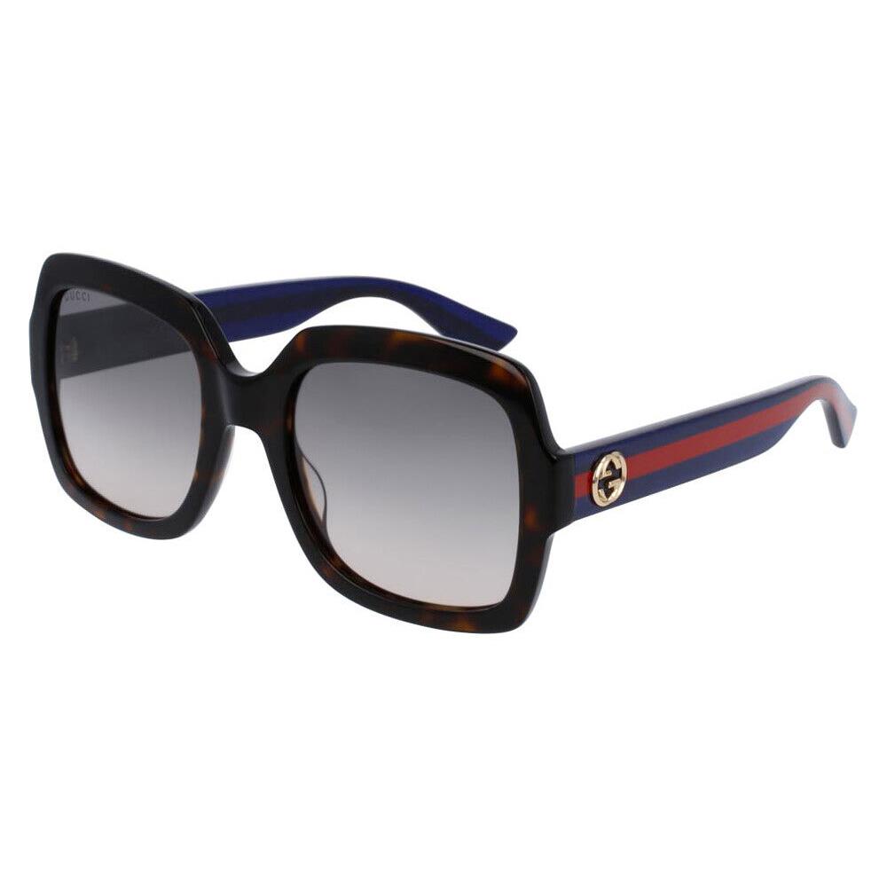 Gucci GG0036SN Sunglasses Havana/blue Brown Gradient 54mm