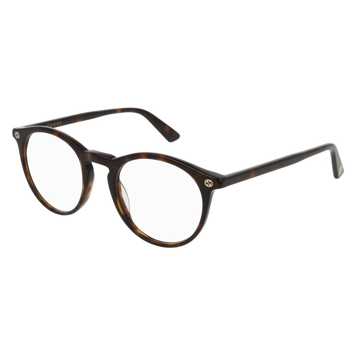 Gucci GG0121O Eyeglasses Men Havana Square 49mm