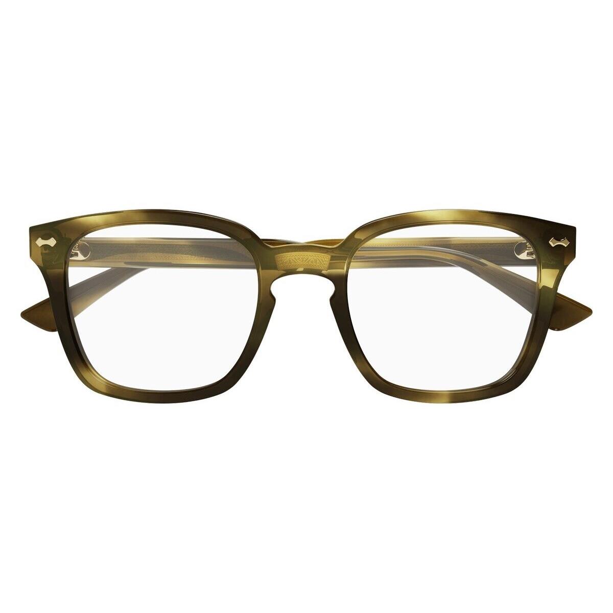 Gucci GG0184O Eyeglasses Unisex Havana Square 50mm