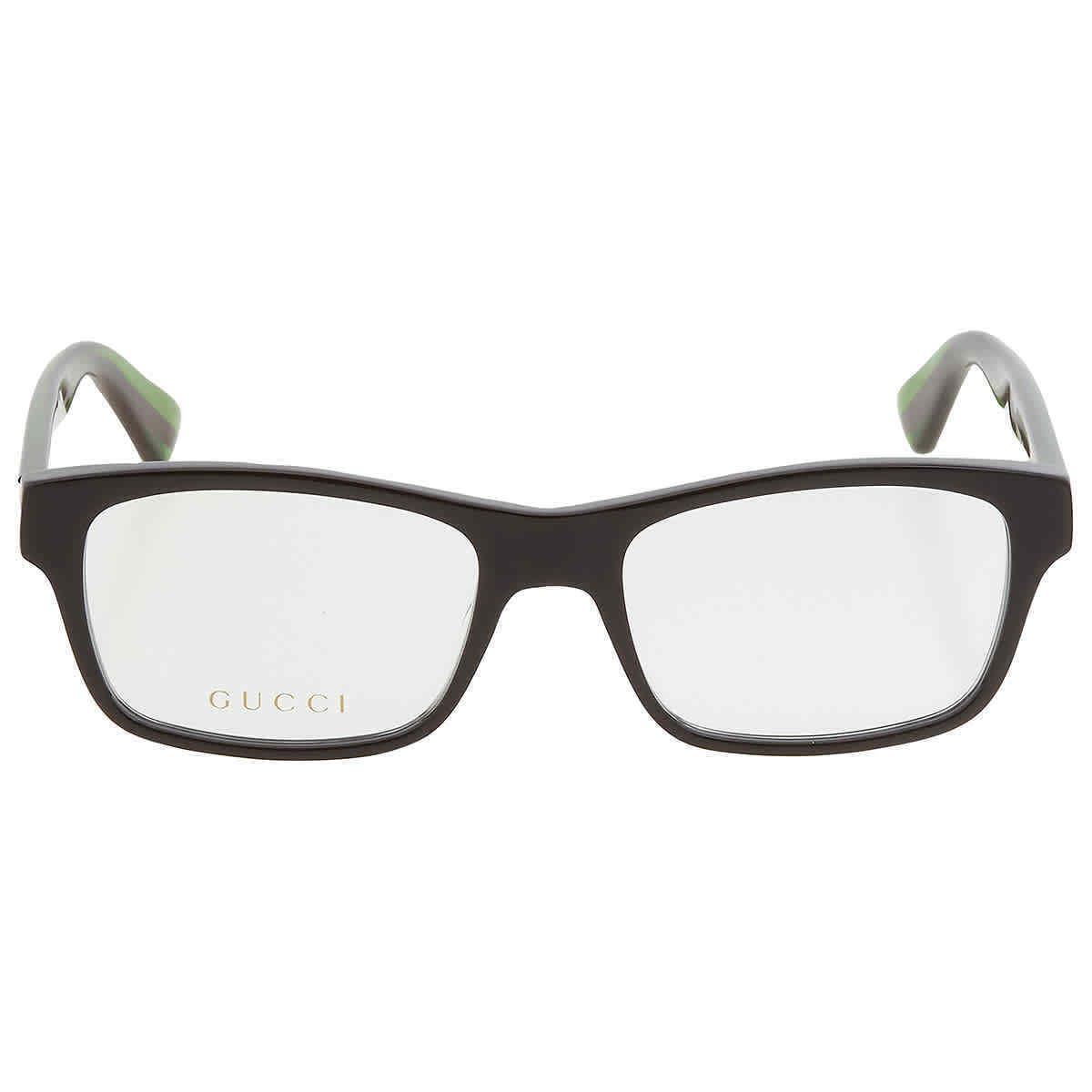 Gucci Demo Rectangular Men`s Eyeglasses GG0006ON 002 53 GG0006ON 002 53