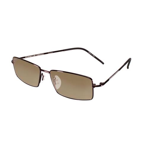 Porsche Design P8197-D-54 mm Polarized Sunglasses 4 Lens Options in Satin Purple Amber Brown Polar