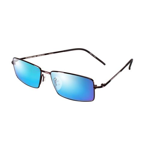 Porsche Design P8197-D-54 mm Polarized Sunglasses 4 Lens Options in Satin Purple Blue Mirror Polar